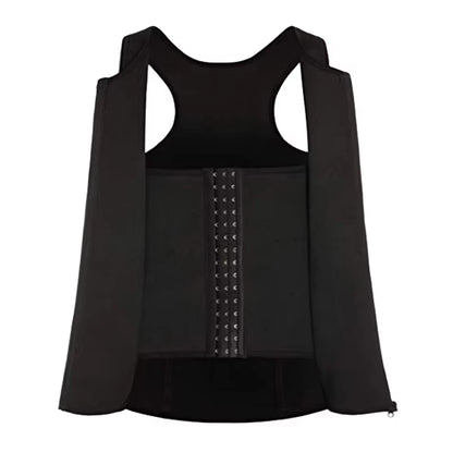 Men Compression Vest for Slimming Sauna Sweat Body Shaper Tight Undershirt Tummy Control Girdle Weight Loss Waist Trainer Tops