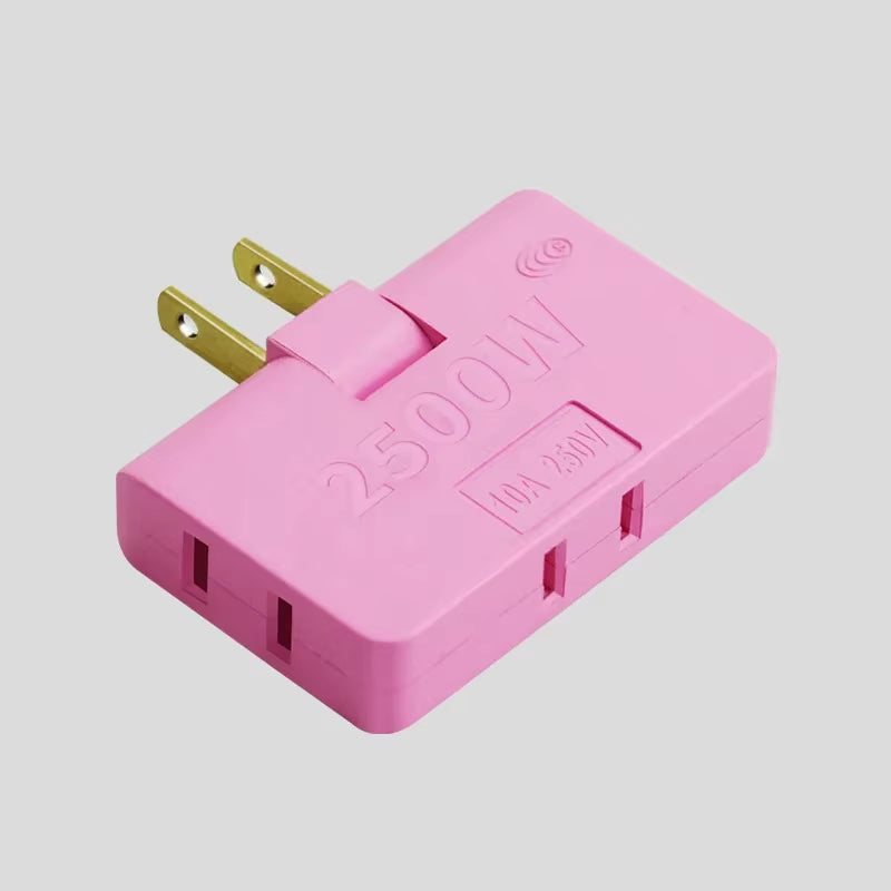 3 Port 180 Degree Rotatable US Plug Socket Converter US Extension Plug Multi-Plug Portable Electrical Plugs Travel Power Adapter